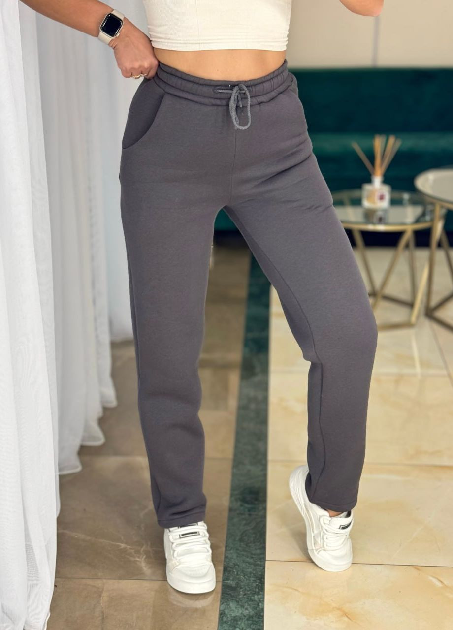 Женские спортивные брюки цвет темно серый р.50/52 444926 New Trend (269112769)