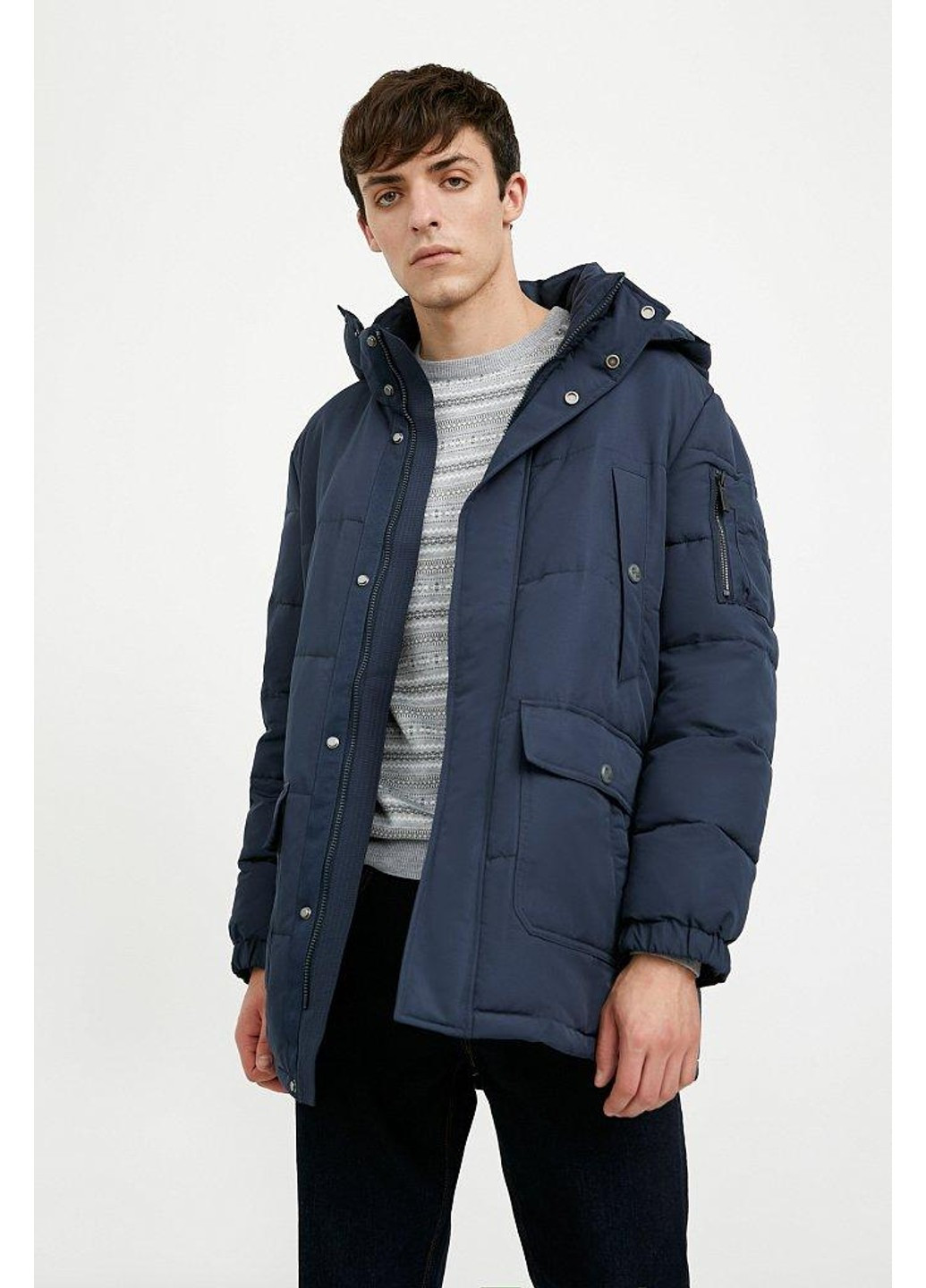 Темно-синяя зимняя зимняя куртка a20-22000-101 Finn Flare