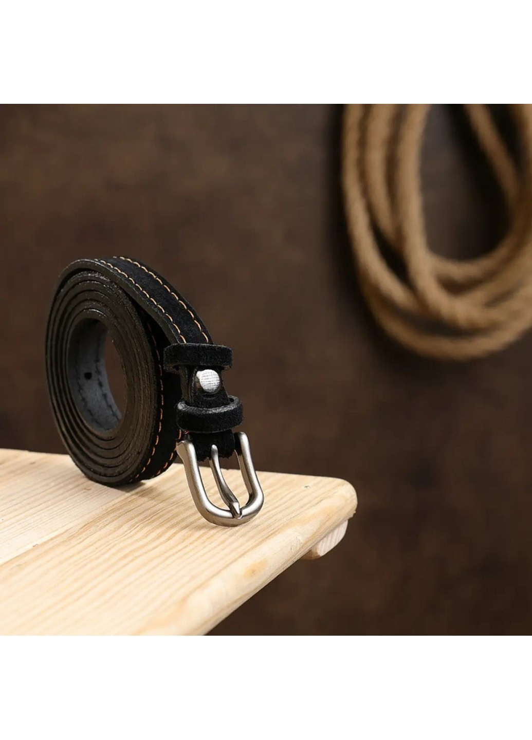 Женский ремень из натуральной замши 20772 Vintage (262522816)