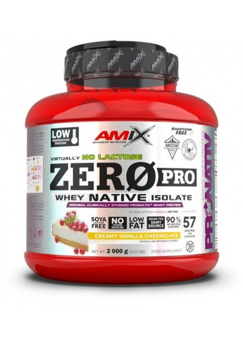 ZeroPro Protein 2000 g /57 servings/ Creamy Vanilla Cheescake Amix Nutrition (258925348)