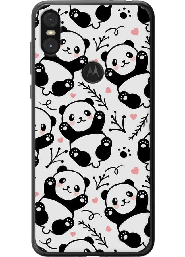 2D пластиковий чохол 'Панди' для Endorphone Motorola One (258484036)