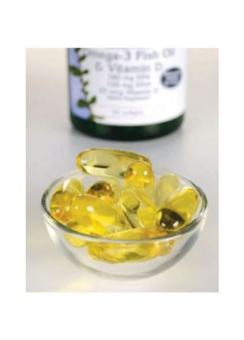 Omega-3 Fish Oil with Vitamin D 1000 mg 60 Softgels Lemon SWA-11309 Swanson (262289874)