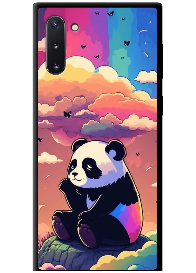 TPU черный чехол 'Панда в облаках' для Endorphone Samsung Galaxy Note 10 (276316665)