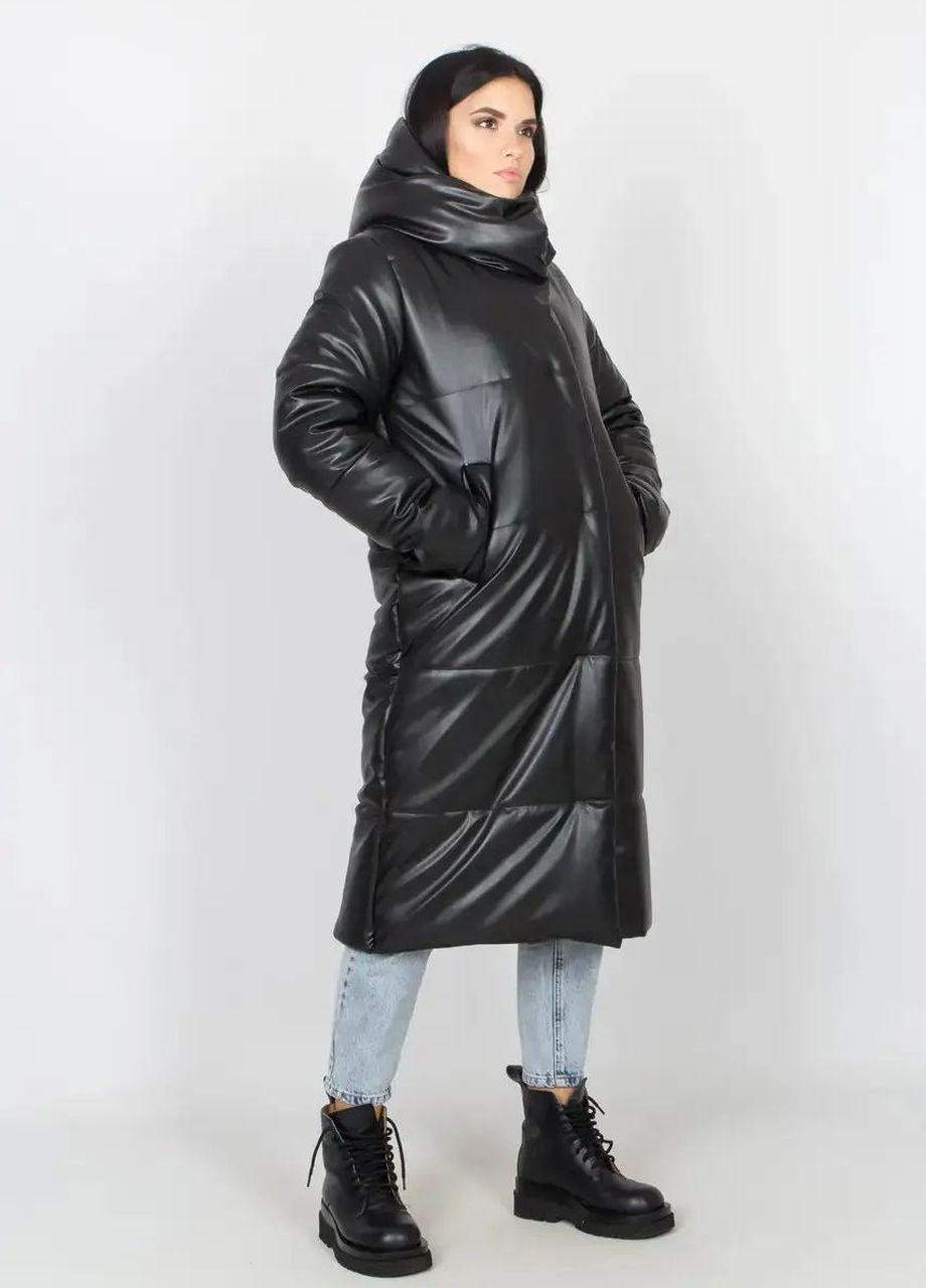 Черная зимняя зимняя куртка женская SK