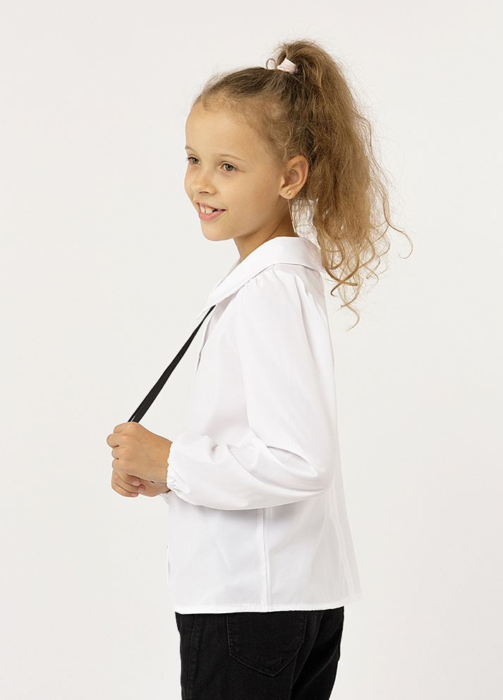 Блуза для дівчинки колір білий ЦБ-00229410 Tais (261762052)