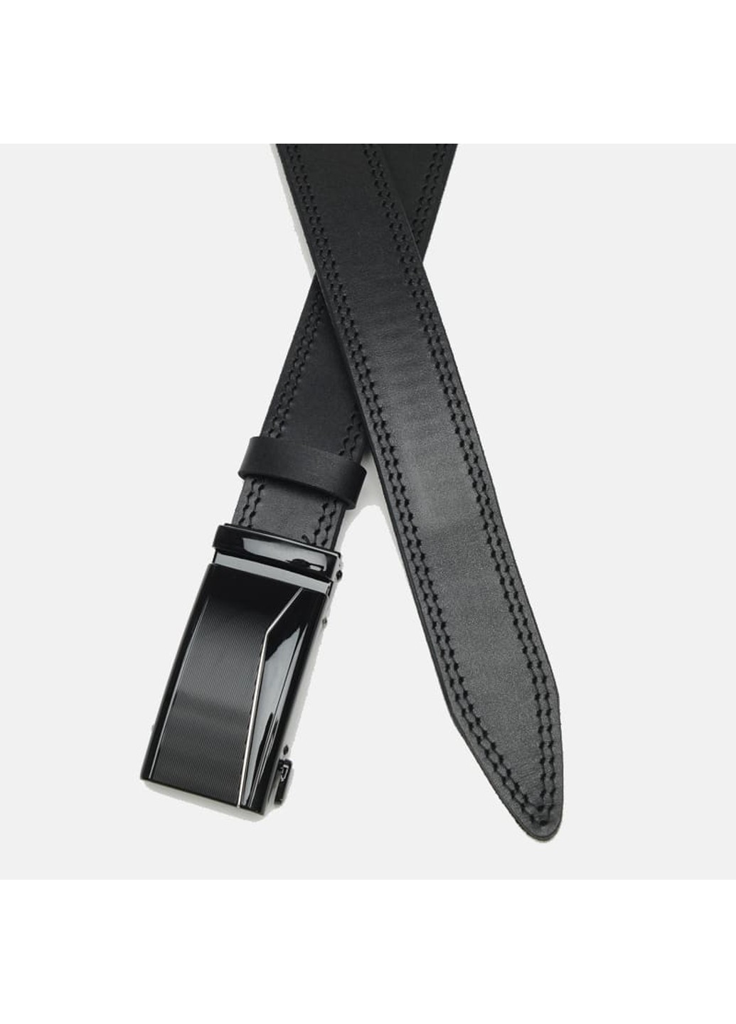 Мужской кожаный ремень с пряжкой автомат CV1gnn32-125 Borsa Leather (266144009)