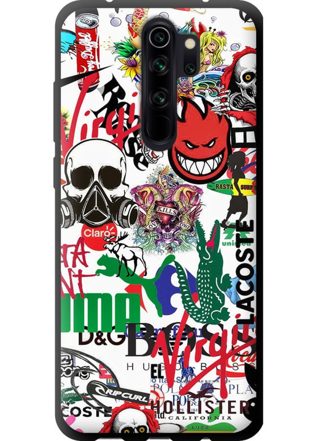 TPU чехол 'Many different logos' для Endorphone Xiaomi Redmi Note 8 Pro (258082371)