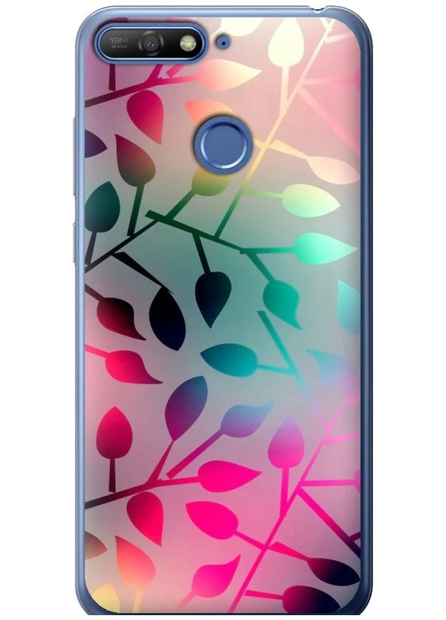 2D пластиковый чехол 'Листья' для Endorphone Huawei Honor 7A Pro (262977785)