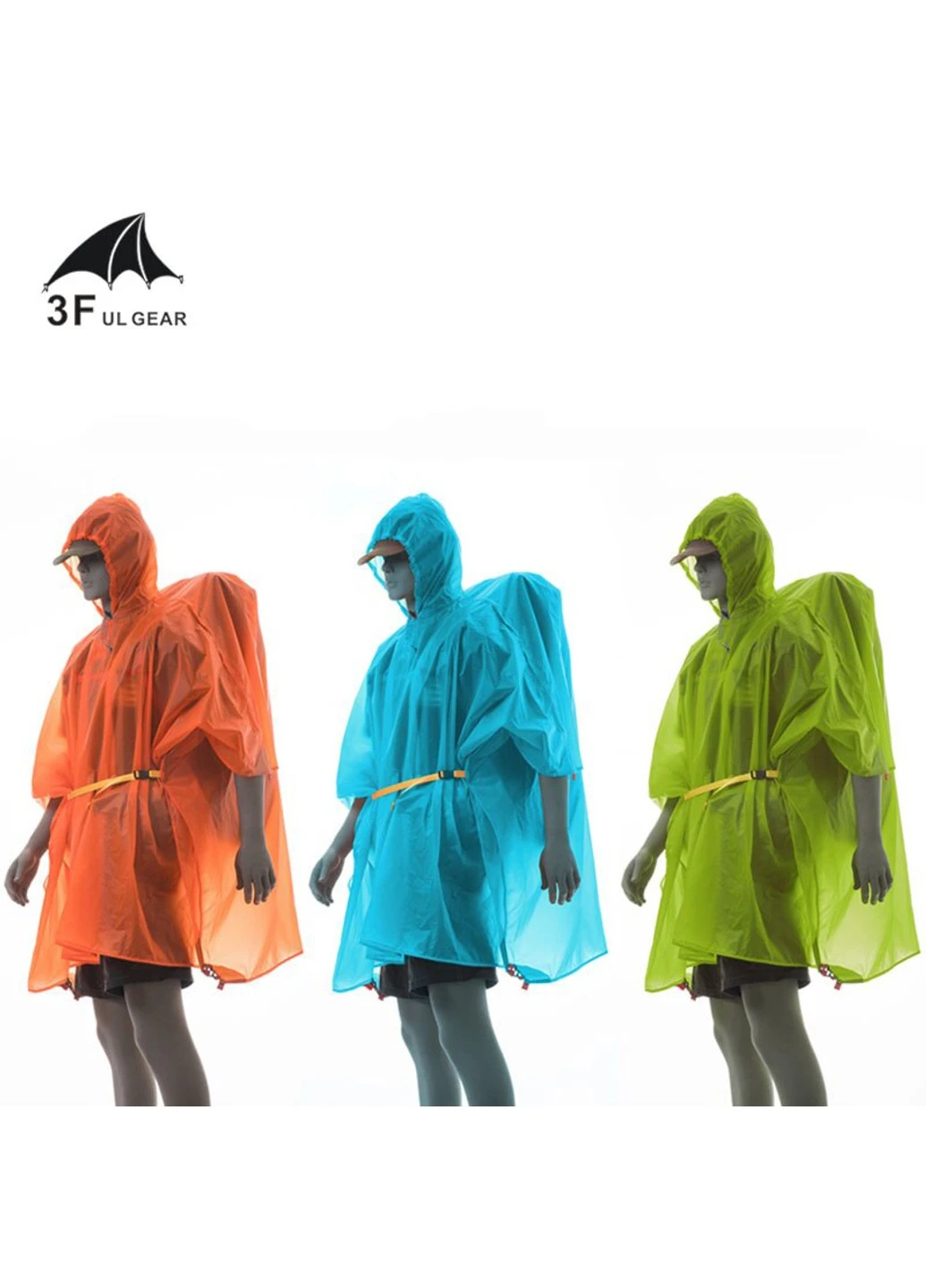 Пончо-тент 15D nylon Multi use P-15D blue 3F Ul Gear (258994657)