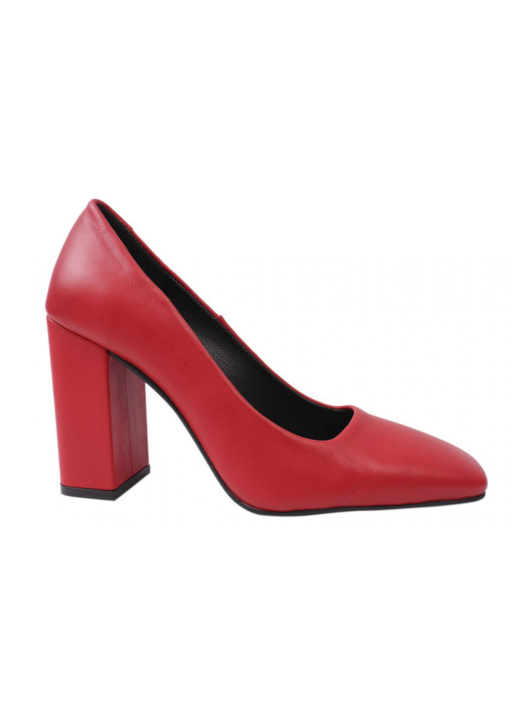 Туфли женские из натуральной кожи, на большом каблуке, цвет красный, Турция Da Cota DaCoTa