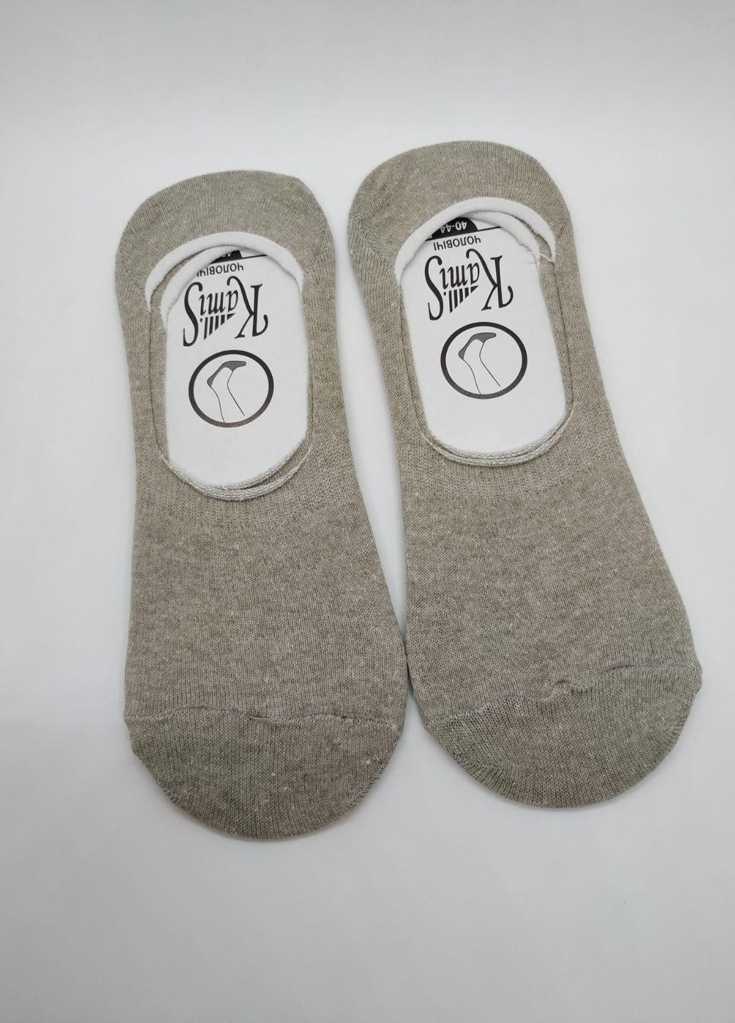 Шкарпетки сліди чоловічі бавовняні Бежеві No Brand (258260816)