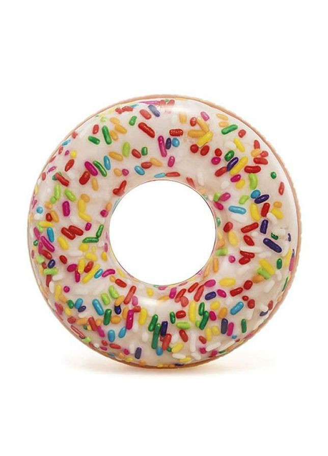 Круг для плавання - Пончик із присипкою колір різнокольоровий ЦБ-00196369 Intex (277922965)
