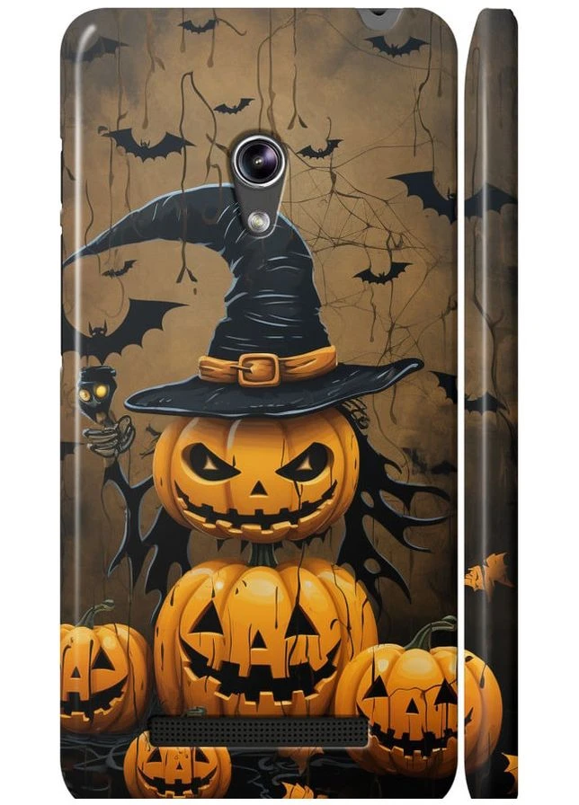 3D пластиковый матовый чехол 'Halloween 1' для Endorphone Asus Zenfone 5 (266810070)