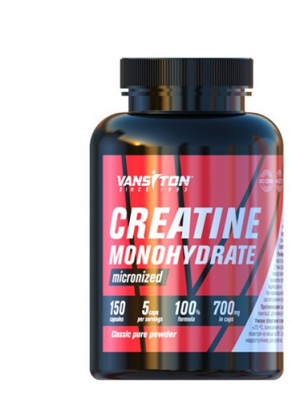 Креатин моногідрат Creatine Monohydrate 150 caps Vansiton (257169914)