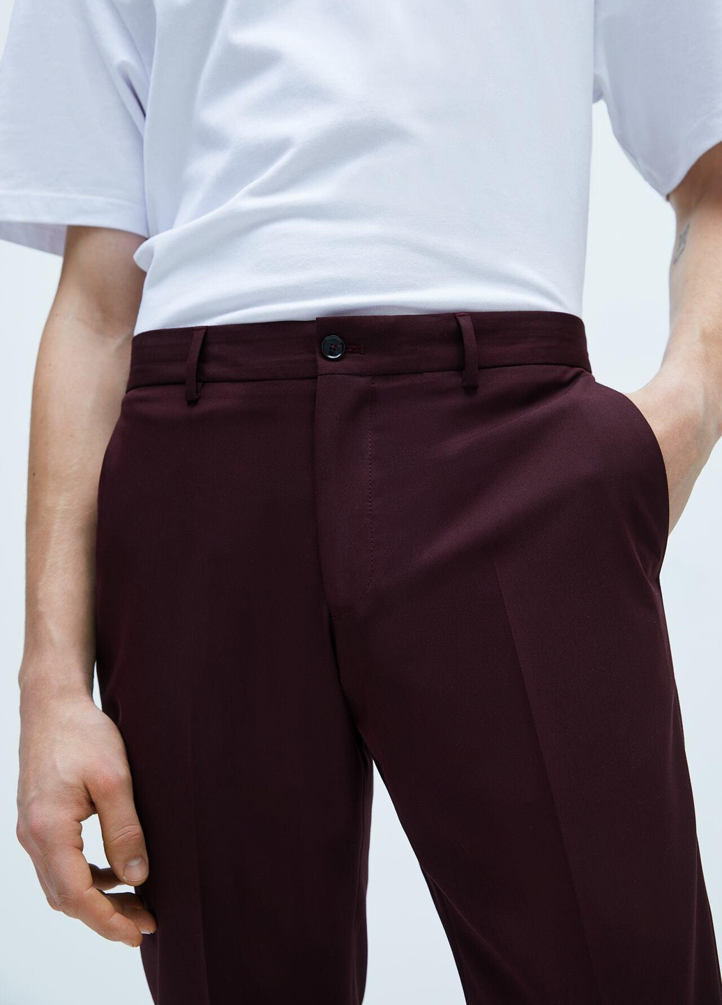 Сливовые брюки Zara