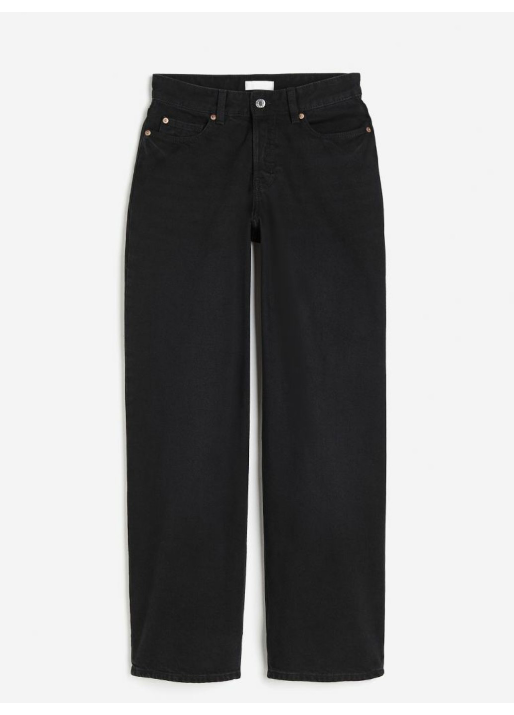 Жіночі джинси Wide Regular (56183) W34 Чорні H&M - (263432377)
