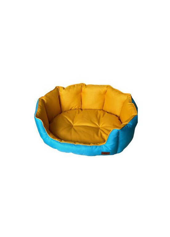 Лежак для собак та котів до 10 кг. Серія Крим "Мушля" . Жовто-блакитний VseVporyadke (259500526)