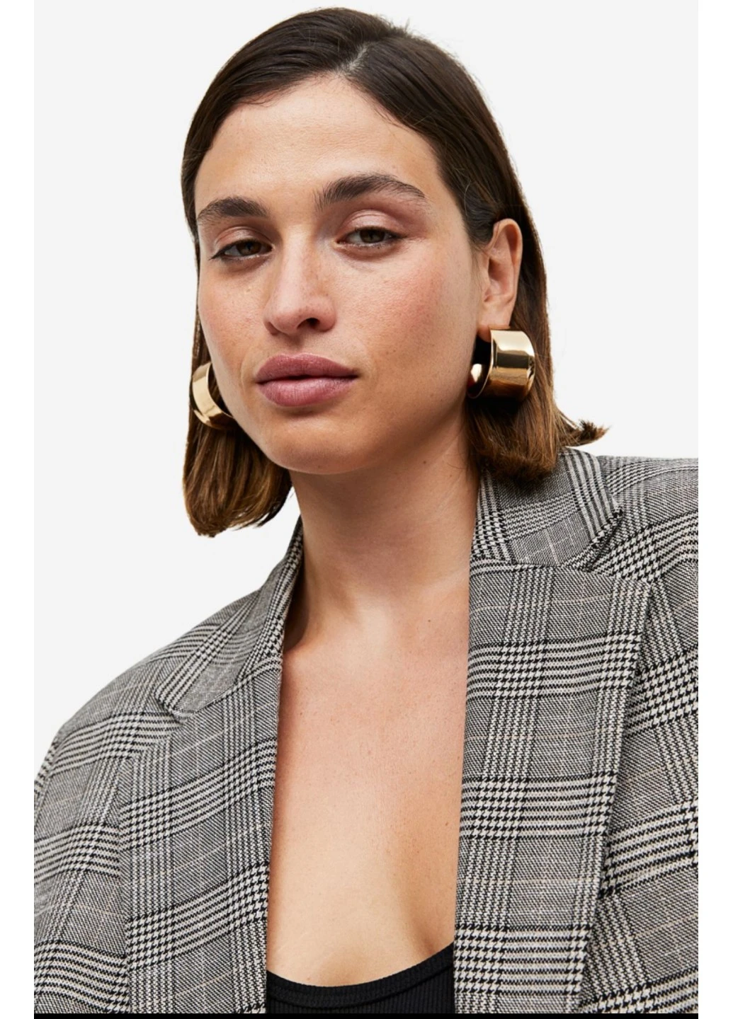 Серый женский женский пиджак оверсайз н&м (56052) xs серый H&M - всесезон