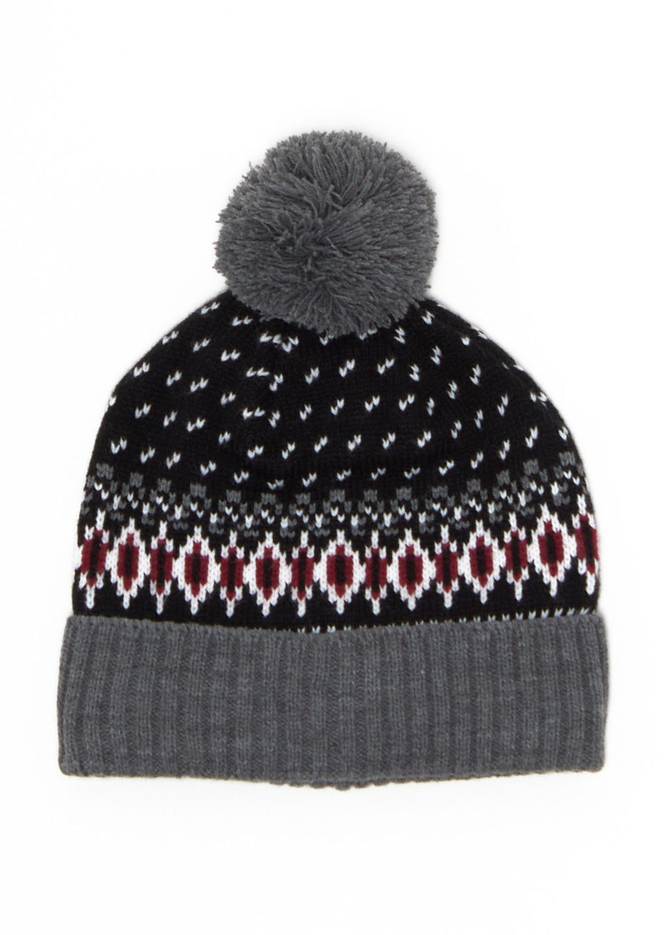 Шапка зима,чорний в кольорові візерунки, C&A (270364335)