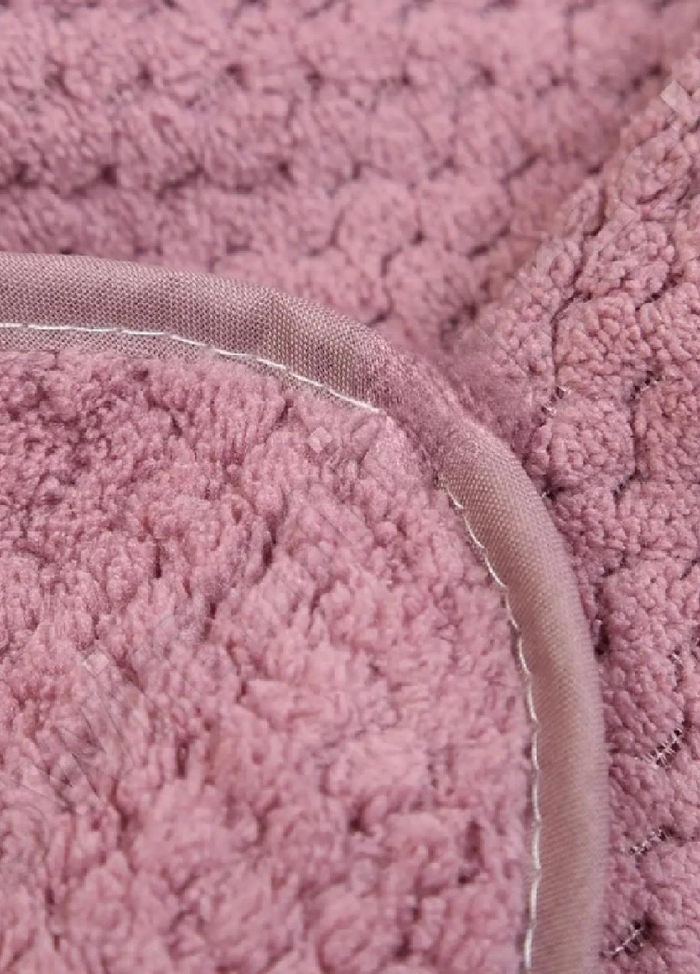 Unbranded полотенце для лица микрофибра микрофлис велюр быстросохнущее влагопоглощающее 100х50 см (476123-prob) бамбук розовое однотонный розовый производство -