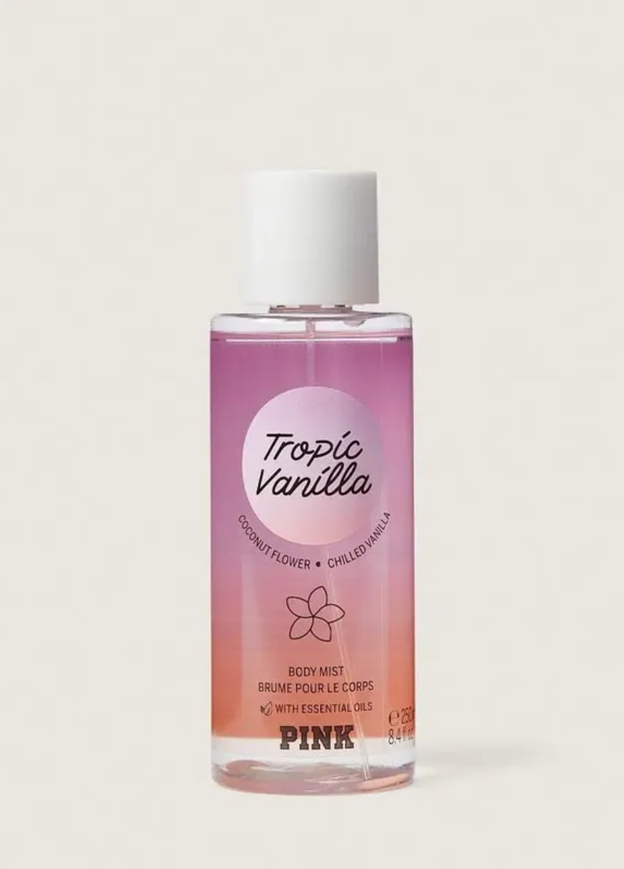 Парфюмированный спрей для тела Victoria's Secret Tropic Vanilla Body Mist 250 ml Pink (268218644)