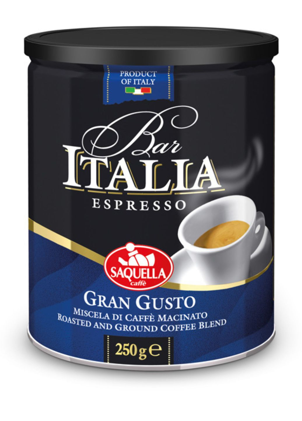 Кава мелена Bar Italia Gran Gusto 250 г SAQUELLA - (258673205)