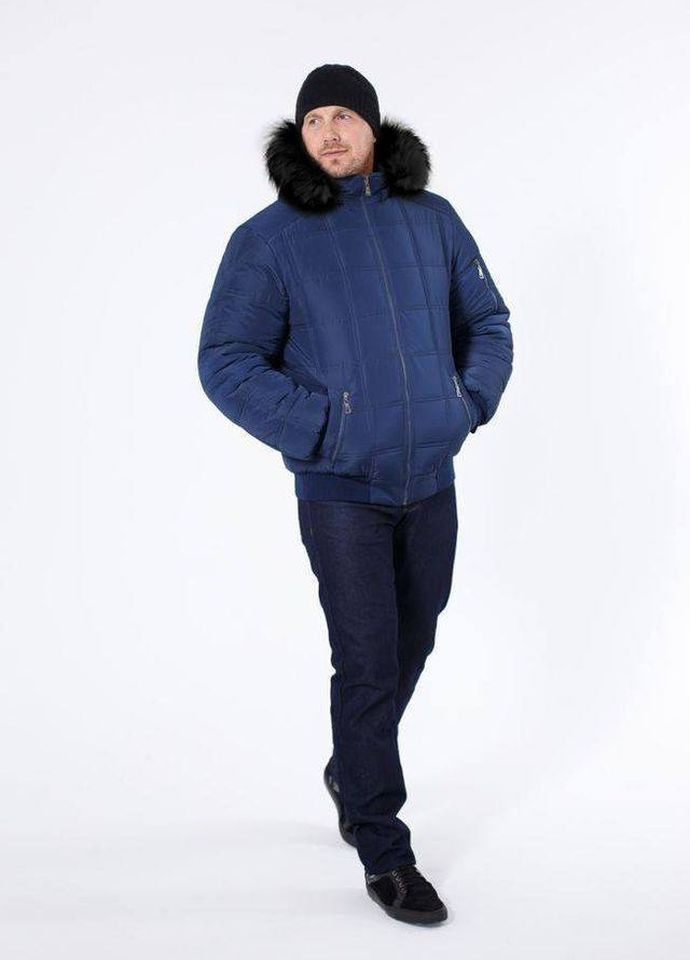 Синя зимня зимова чоловіча куртка великого розміру SK