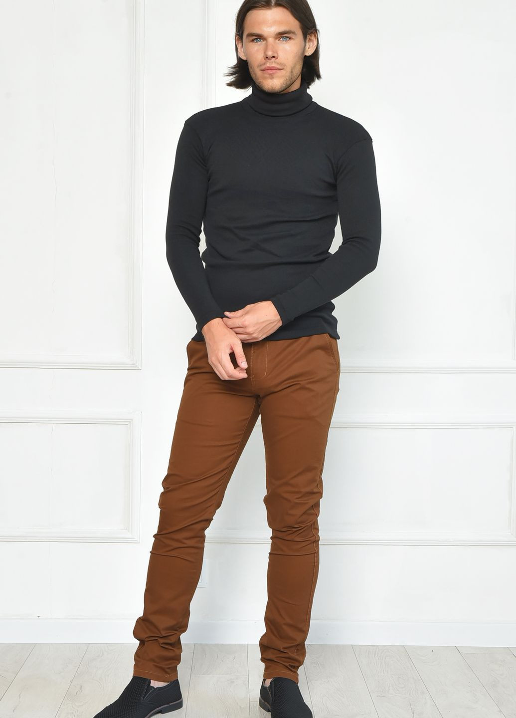 Штани чоловічі коричневого кольору Let's Shop (262442916)
