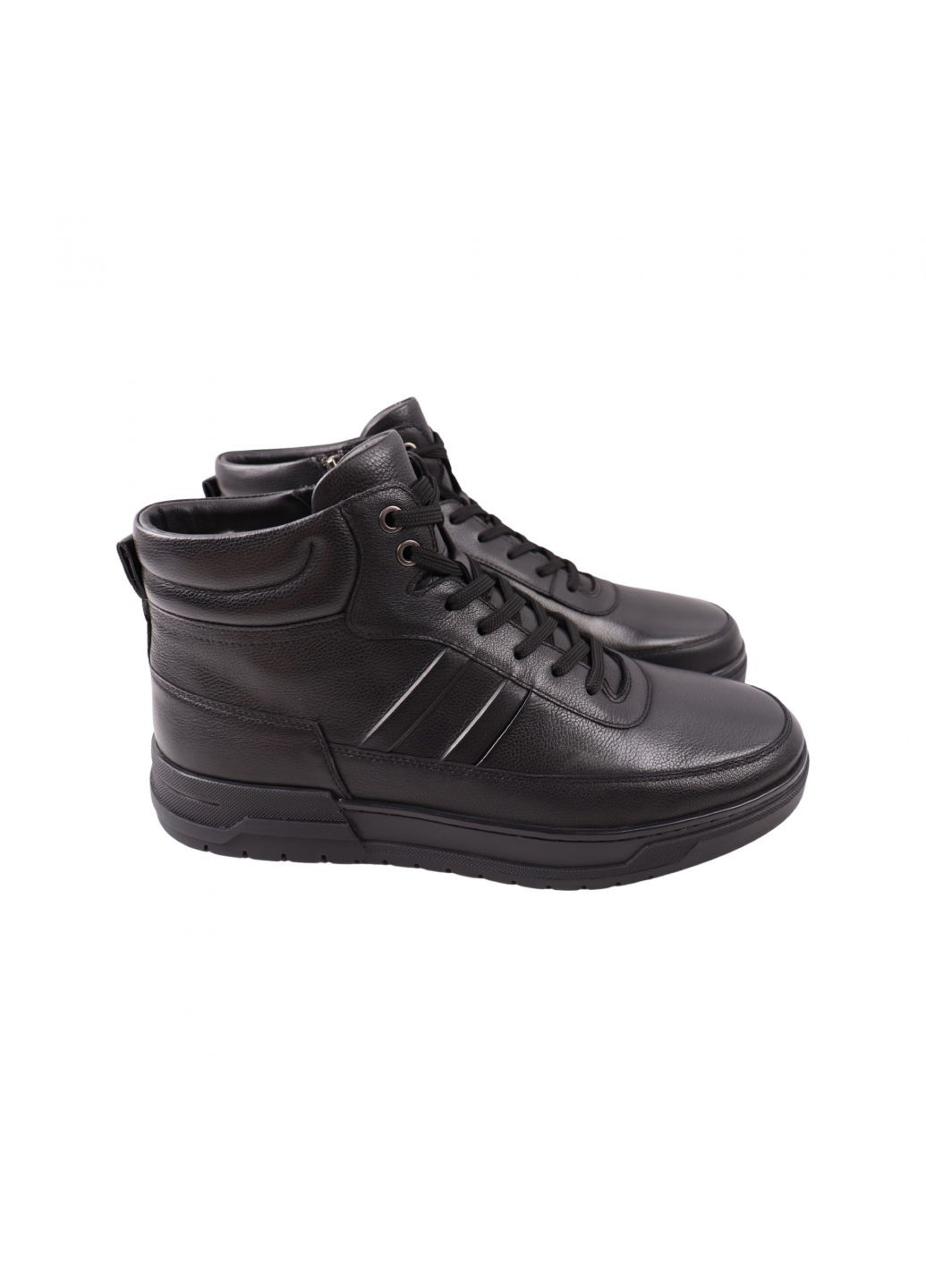 Черные ботинки мужские черные натуральная кожа Emillio Landini