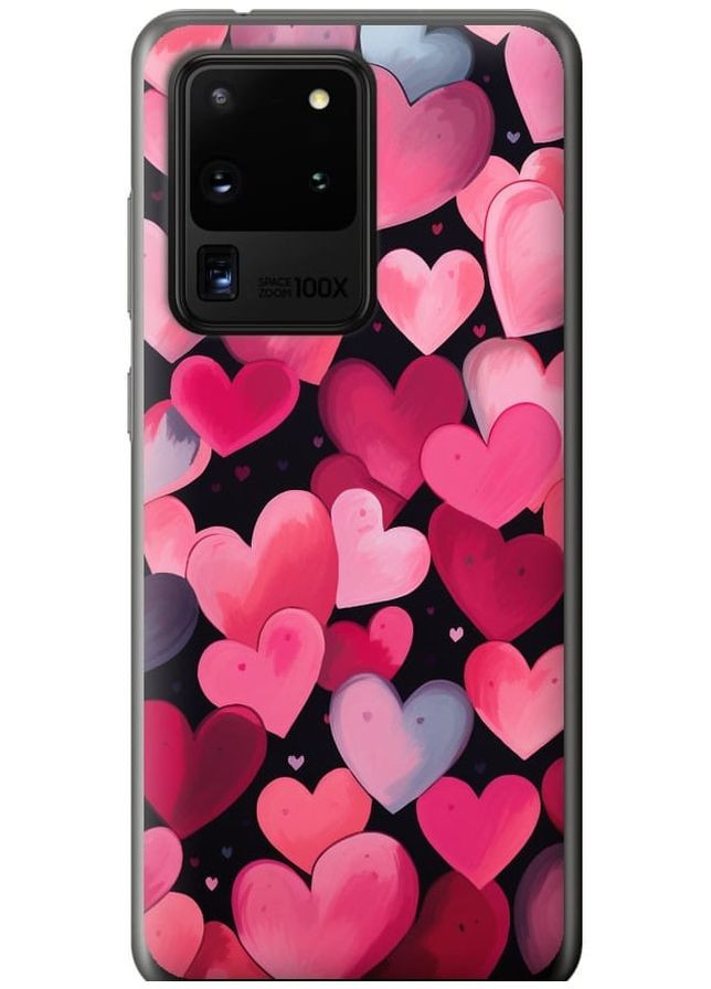 2D пластиковий чохол 'Сердечка 4' для Endorphone Samsung Galaxy S20 Ultra (267234141)