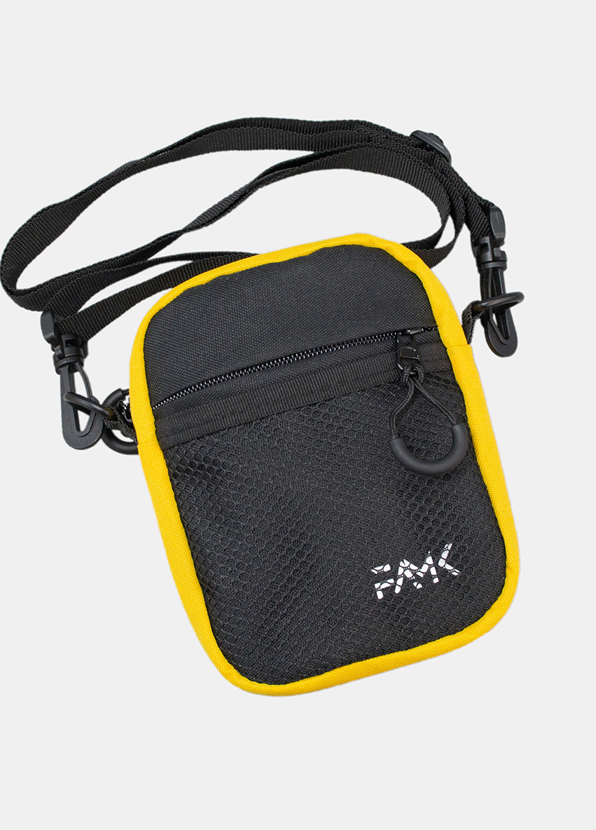 Маленька сумка крос-боді (через плече) СBs чорна/жовта Famk (268998280)