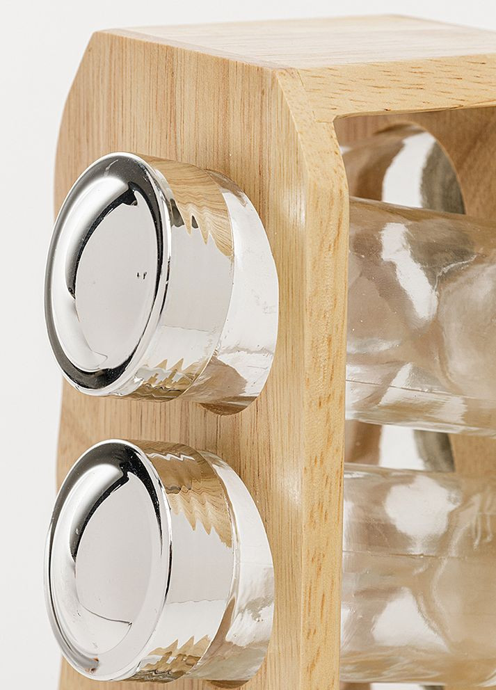 Набор спецовниц на деревянной подставке "Woody" цвет разноцветный ЦБ-00225883 No Brand (260451340)