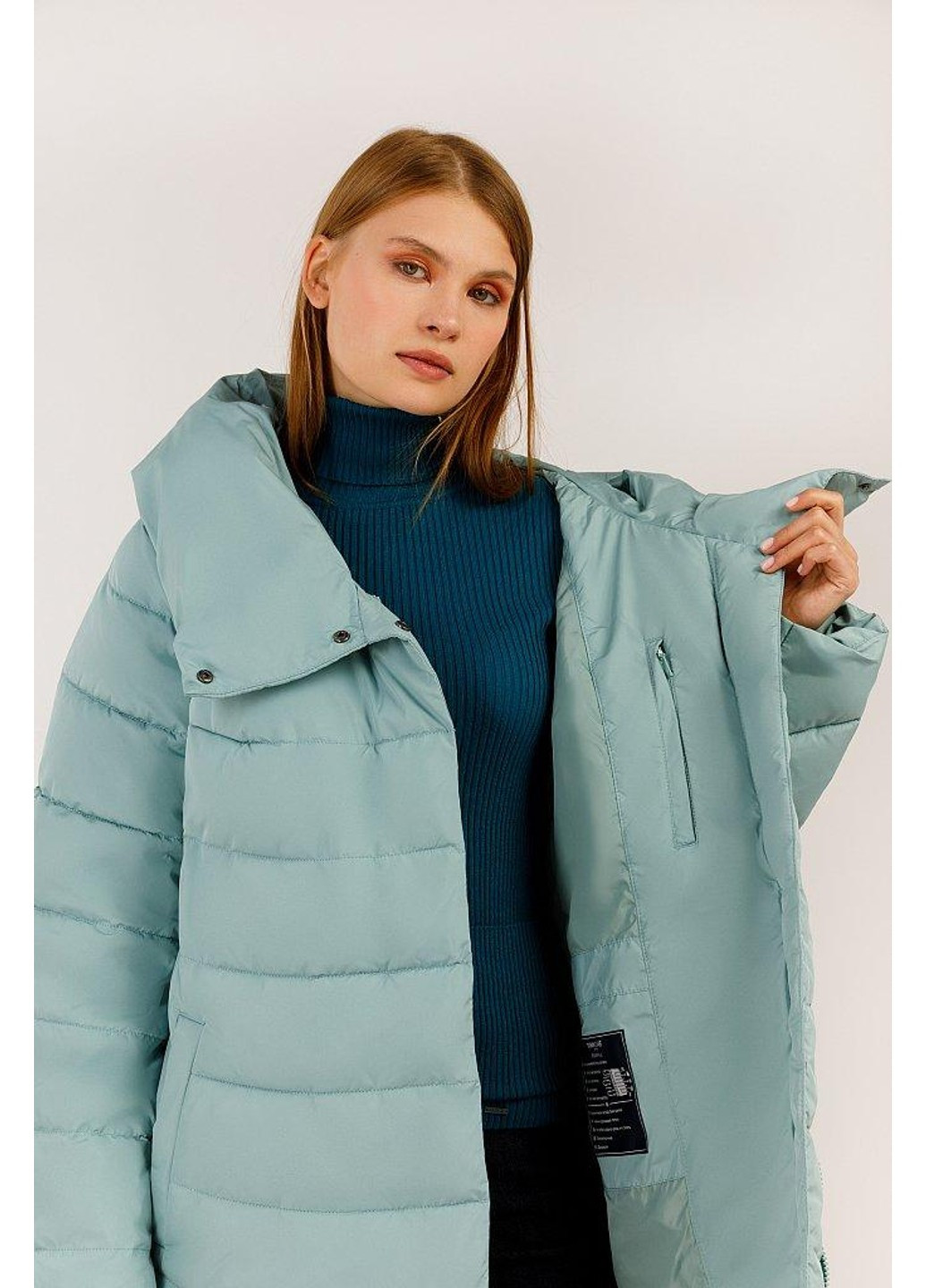 Бирюзовая зимняя зимняя куртка w19-32020-903 Finn Flare