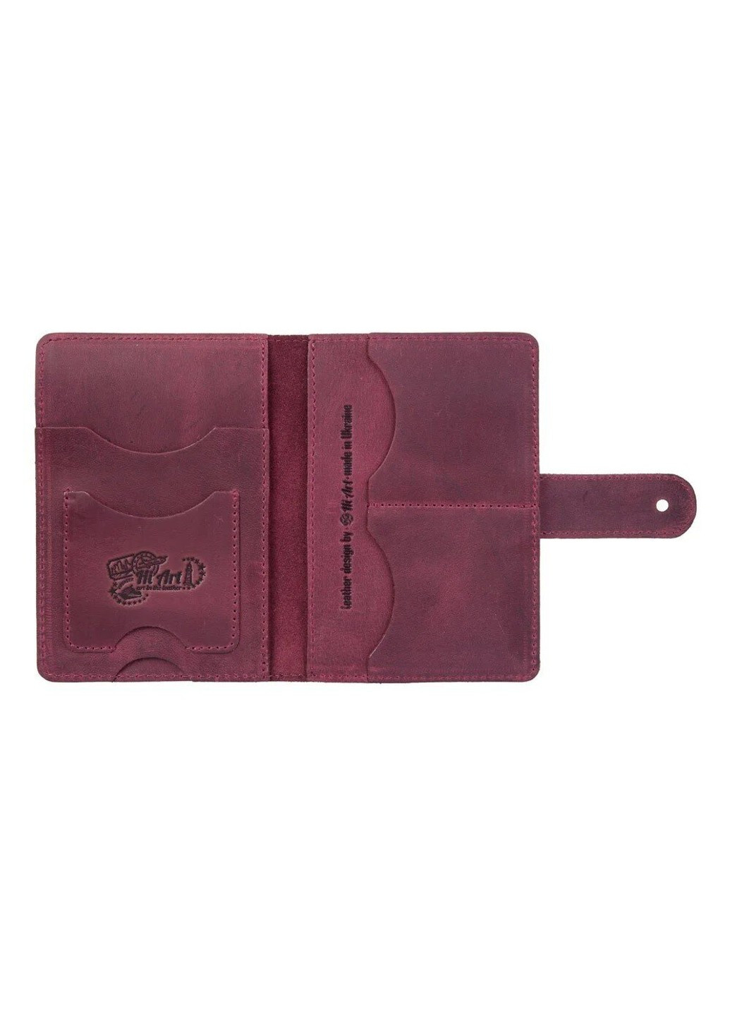 Обкладинка для паспорта зі шкіри «Let's Go Travel» PB-02/1 Shabby Alga Темно-зелений Hi Art (268371708)