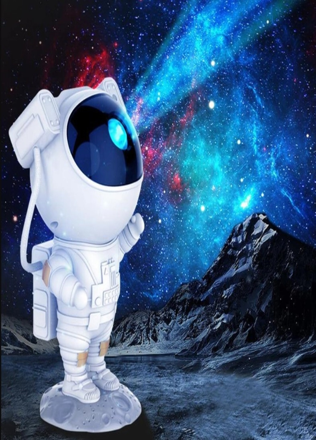 Ночник Проектор зоряного неба Астронавт Космонавт на місяць Лазерний світильник з пультом керування і таймером No Brand (274065306)