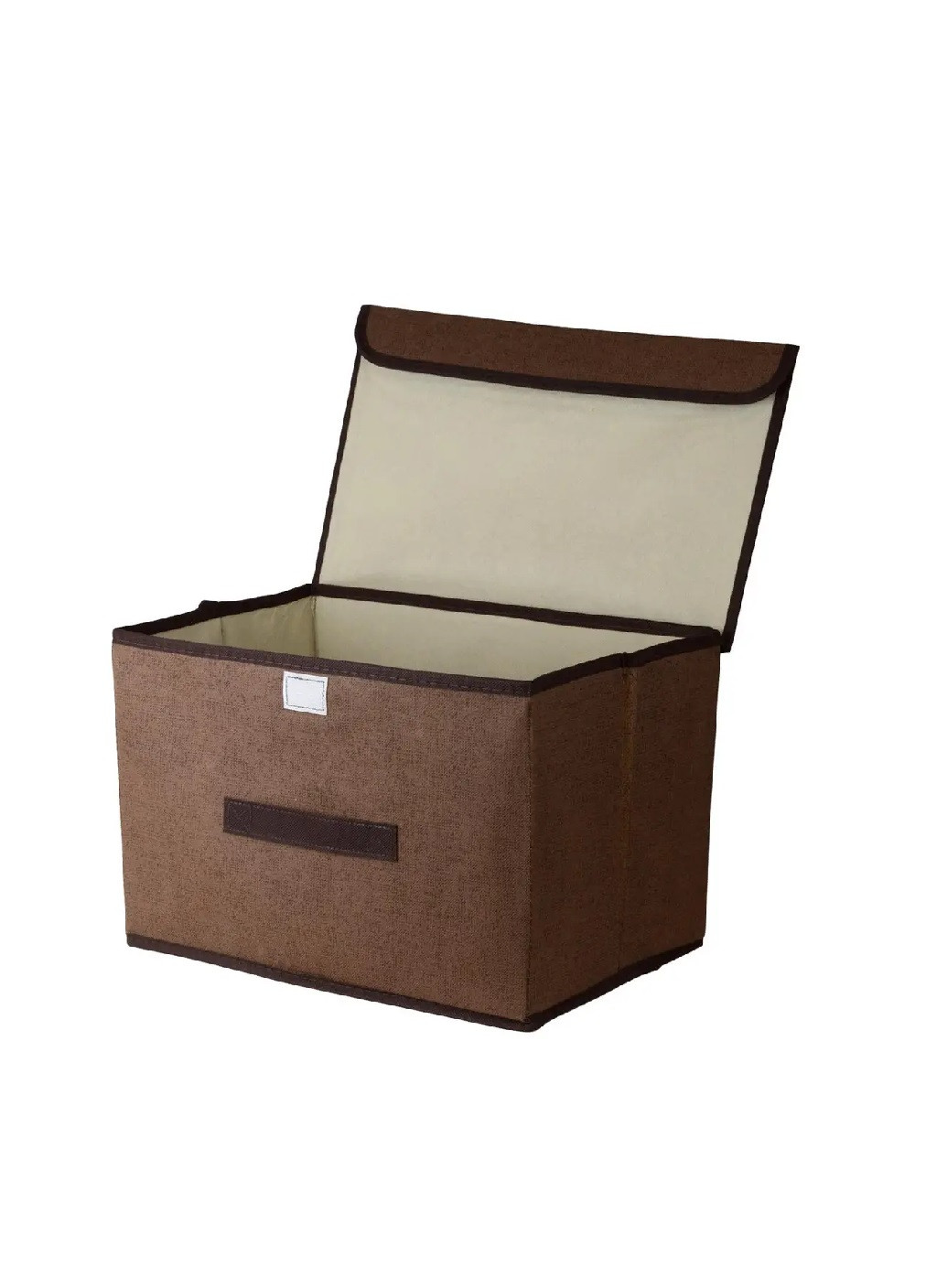Набір органайзерів ящик бокс короб для зберігання речей одягу білизни іграшок з кришкою на липучці (474609-Prob) Коричневий Unbranded (259109595)