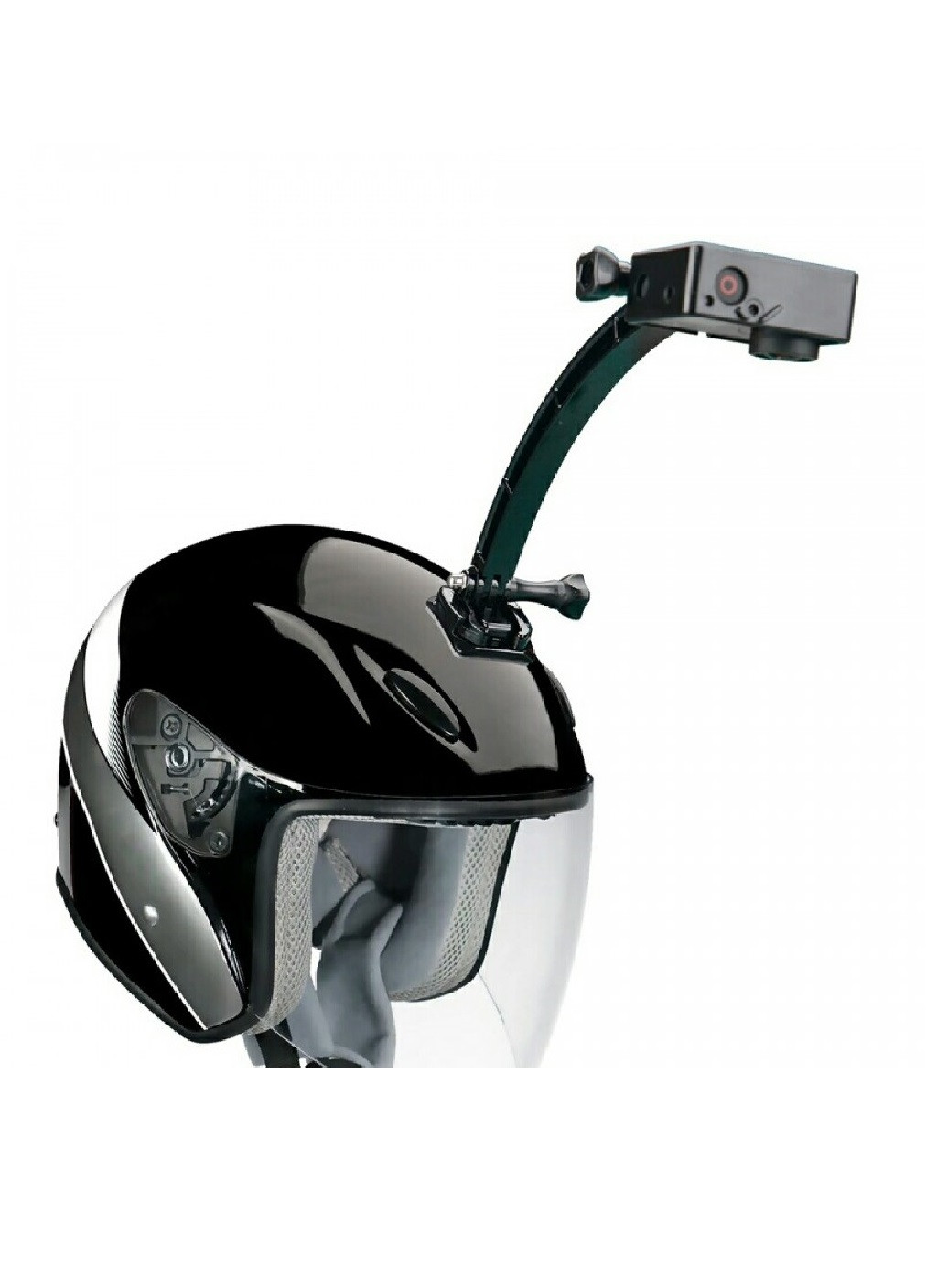 Крепление держатель с выносом дугой на мото шлем на липучке для экшн-камеры (474058-Prob) Unbranded (257235602)