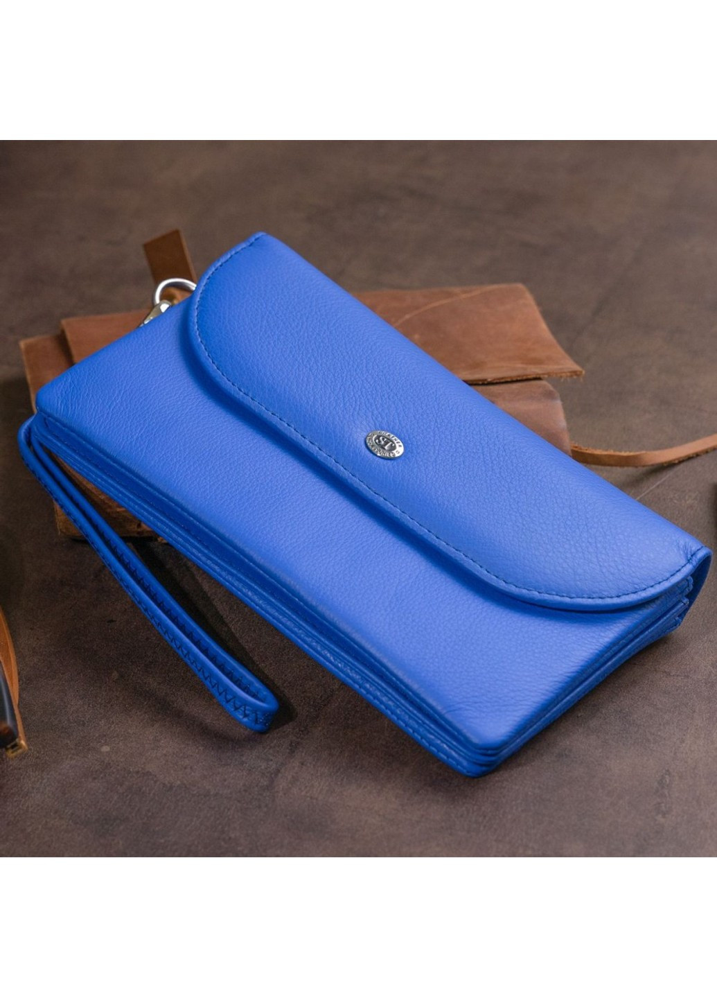 Кошелек из натуральной кожи ST Leather 19319 Синий ST Leather Accessories (262453870)