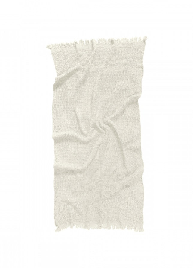Lotus полотенце home - rius off white молочный 90*170 однотонный молочный производство - Турция
