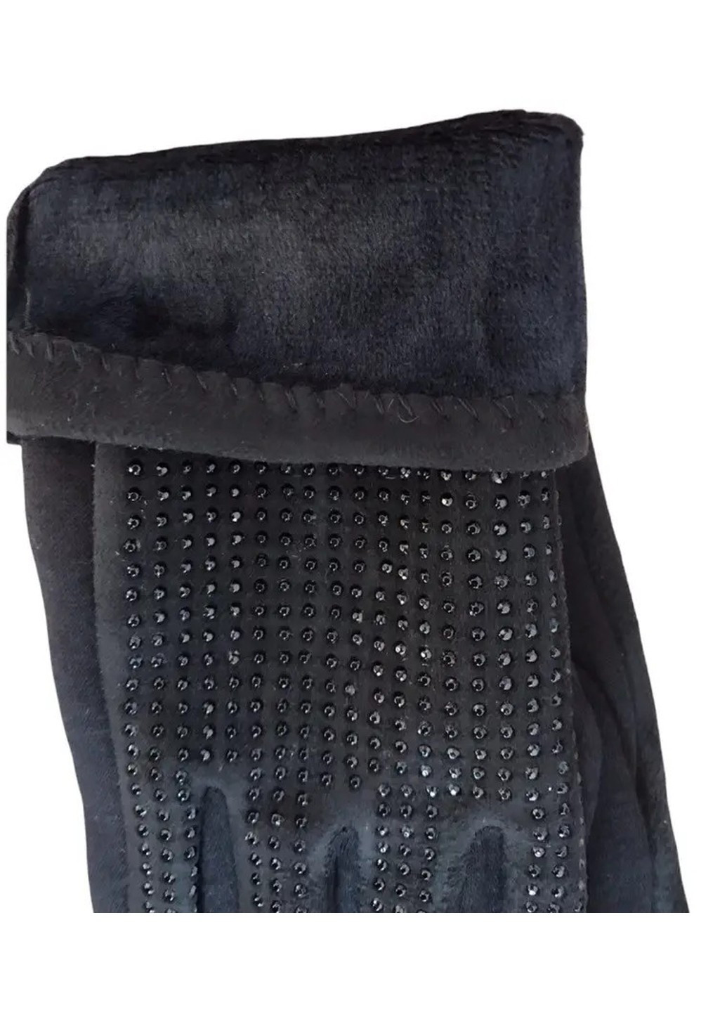 Жіночі розтяжні рукавички Чорні 195S1 с BR-S (261771553)