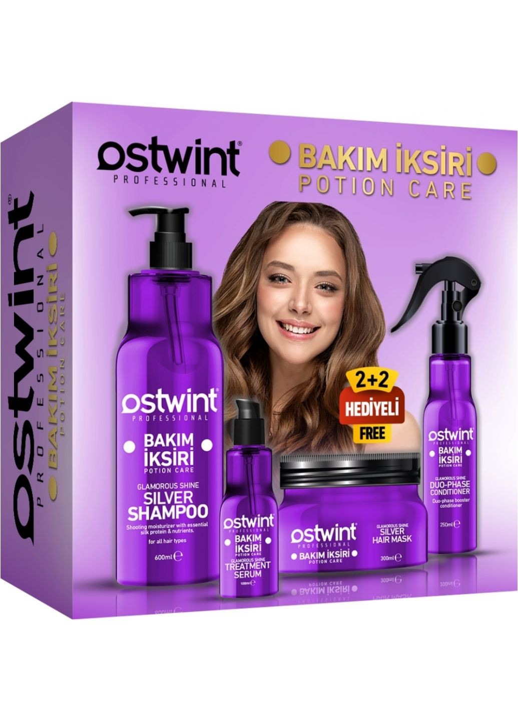 PROFESSIONAL Набор для ухода за волосами SILVER, 1250 ml OSTWINT (276003047)