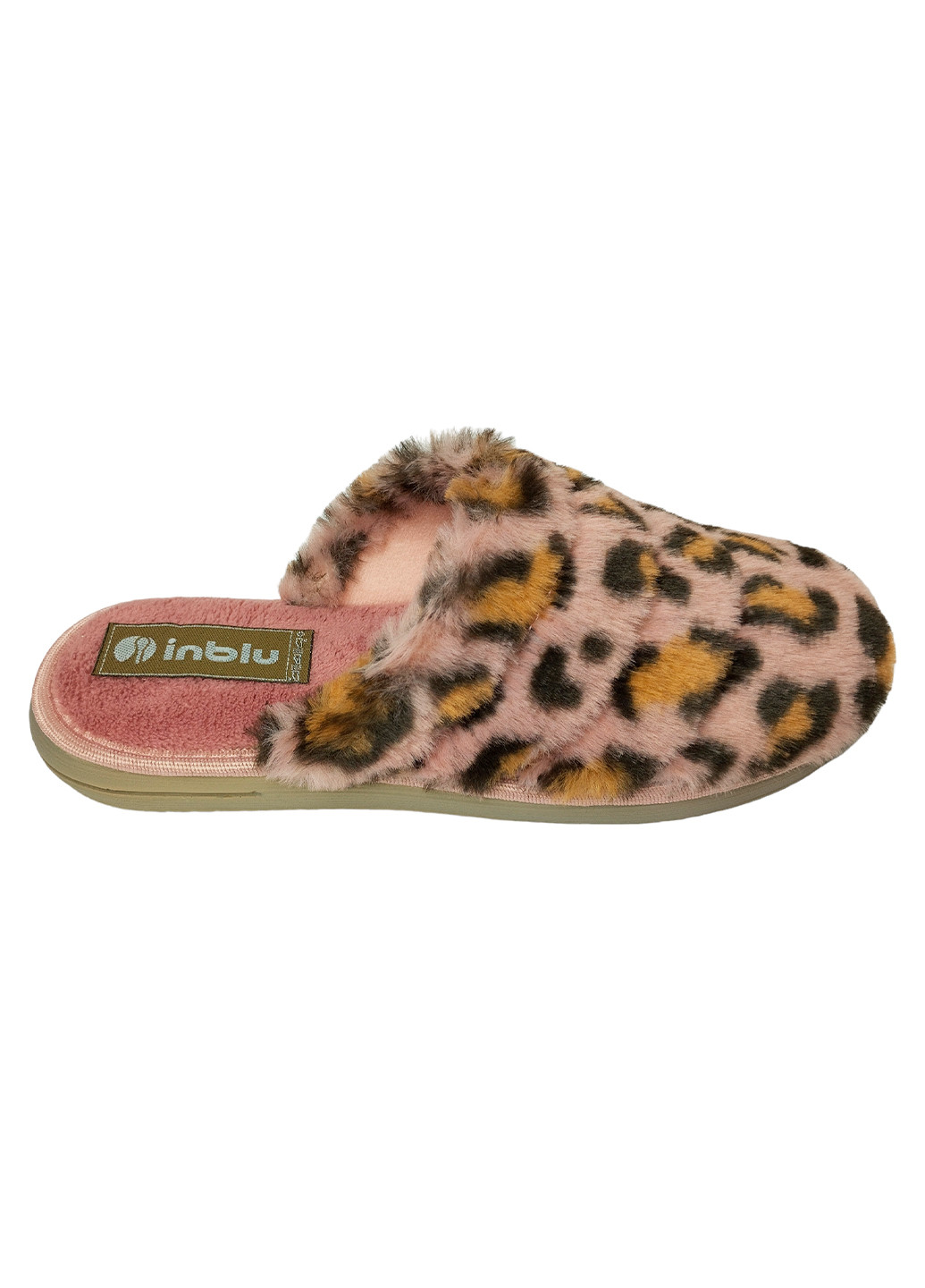 Жіночі хутряні тапочки леопард рожевий Inblu (263684391)