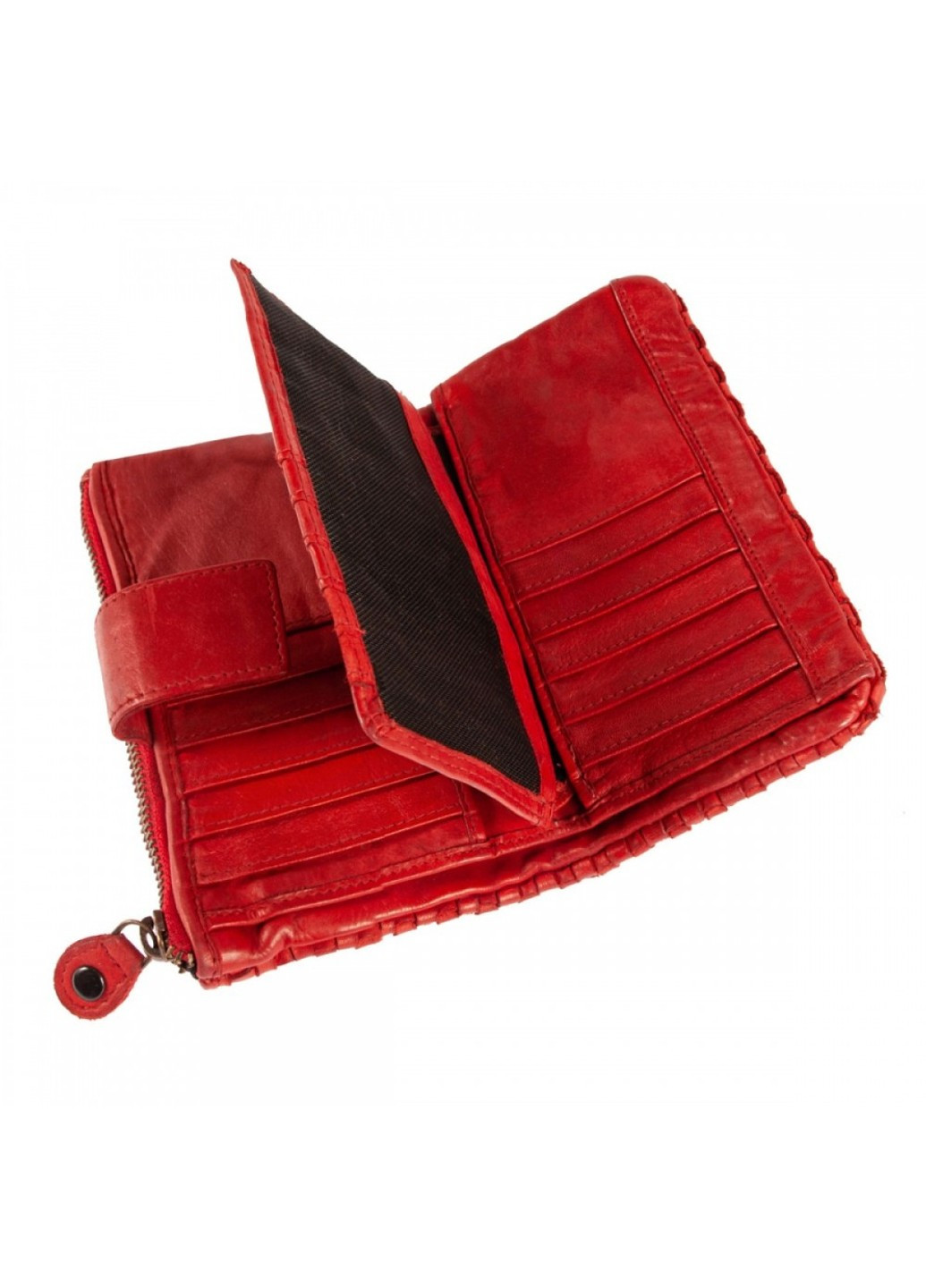 Женский кожаный кошелек Ashwood D83 RED (Красный) Ashma (276456923)