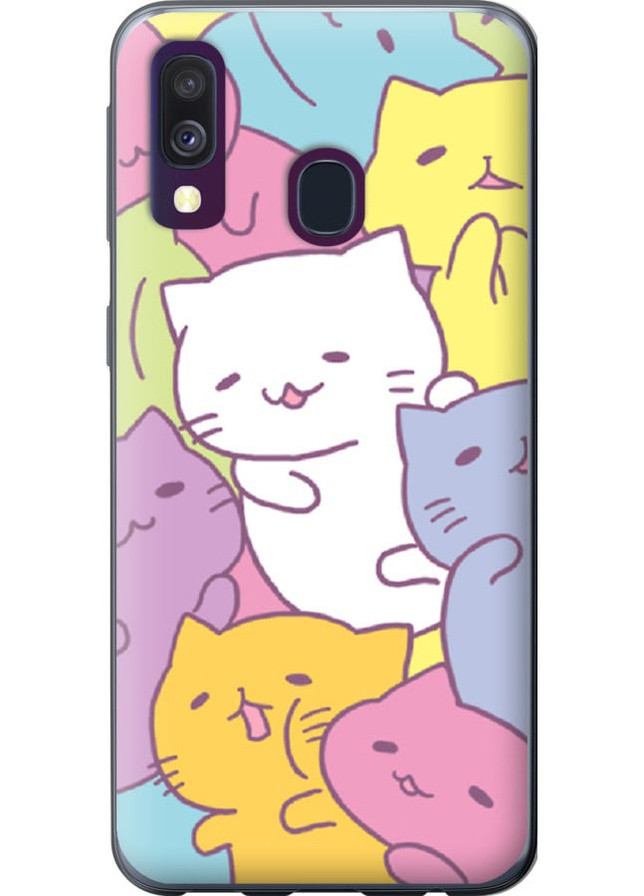 2D пластиковый чехол 'Котики' для Endorphone Samsung Galaxy A40 2019 A405F (258263597)