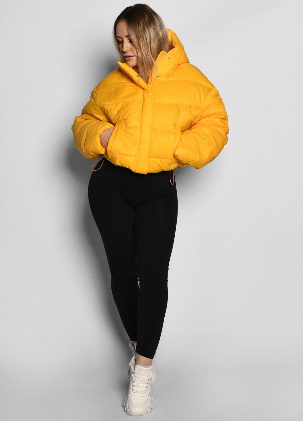 Желтая демисезонная женская демисезонная куртка X-Woyz