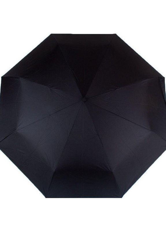 Зонт полуавтомат 2009 мужской, 8 спиц, ручка полукрюк, Черный Toprain (276840788)