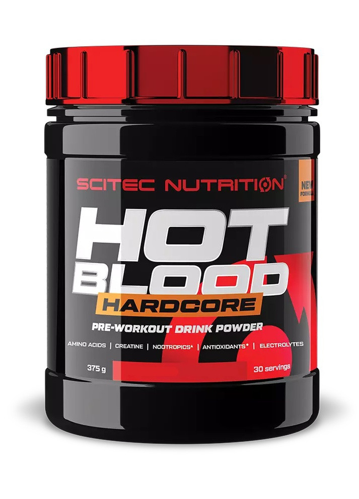 Hot Blood Hardcore 375 g /30 servings/ Orange Juice Scitec Nutrition (256724837)