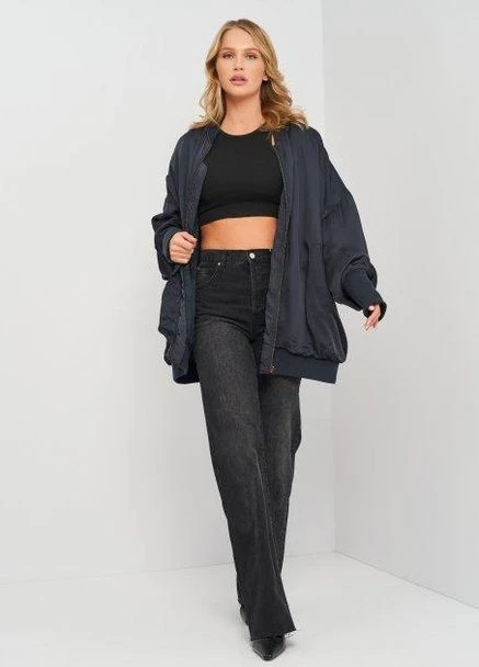 Бомбер,темно-синий, H&M (265623327)