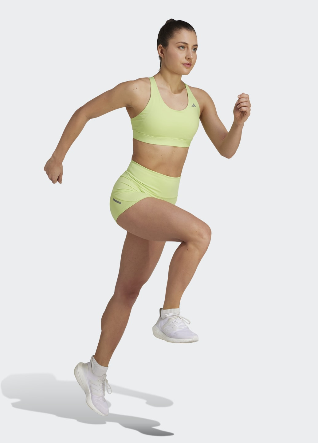 Зелёный бра для бега ultimate medium-support adidas