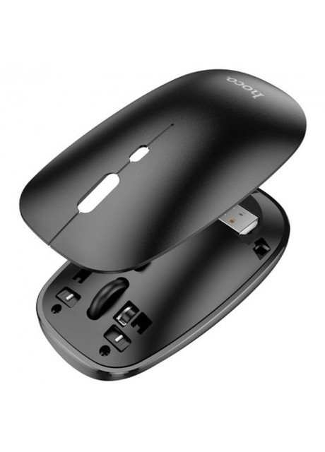 Бездротова комп'ютерна миша Art dual-mode business (Bluetooth, USB, оптична, для макбука) - Чорний Hoco gm15 (258412910)
